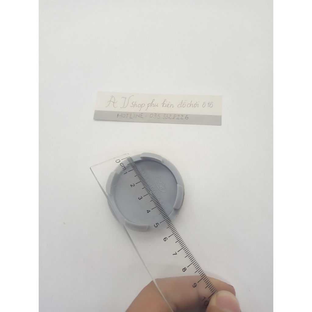 Logo chụp mâm, ốp lazang bánh xe ô tô cao cấp Ford 54 mm: Đường kính 54 mm