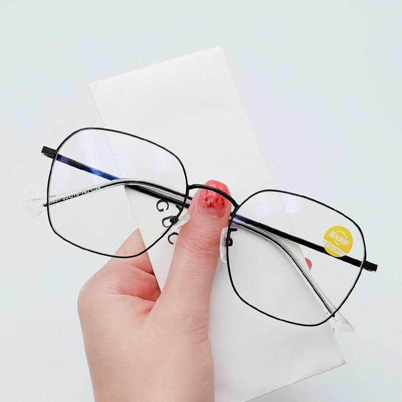 Mắt Kính Gọng Vuông Oversize Phong Cách Hàn Quốc Cho Nam Và Nữ