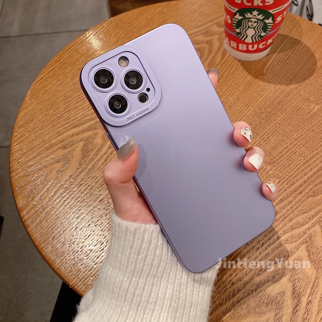 Ốp điện thoại tpu silicon mềm mặt nhám mạ kim loại thích hợp cho iPhone 13 12 11 pro max xr 7 8 plus