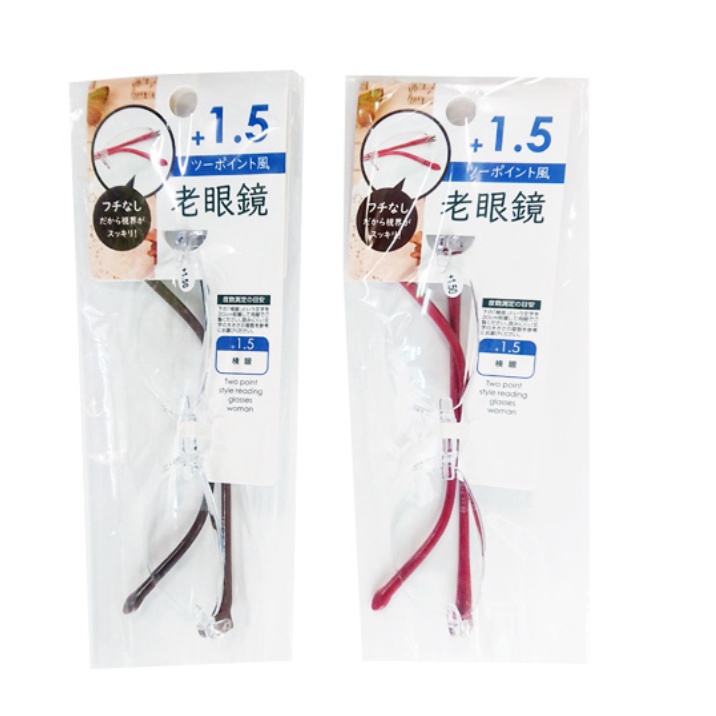 DS KÍNH LÃO ĐỌC SÁCH GỌNG NHỰA 2P NỮ PLUS 1.5