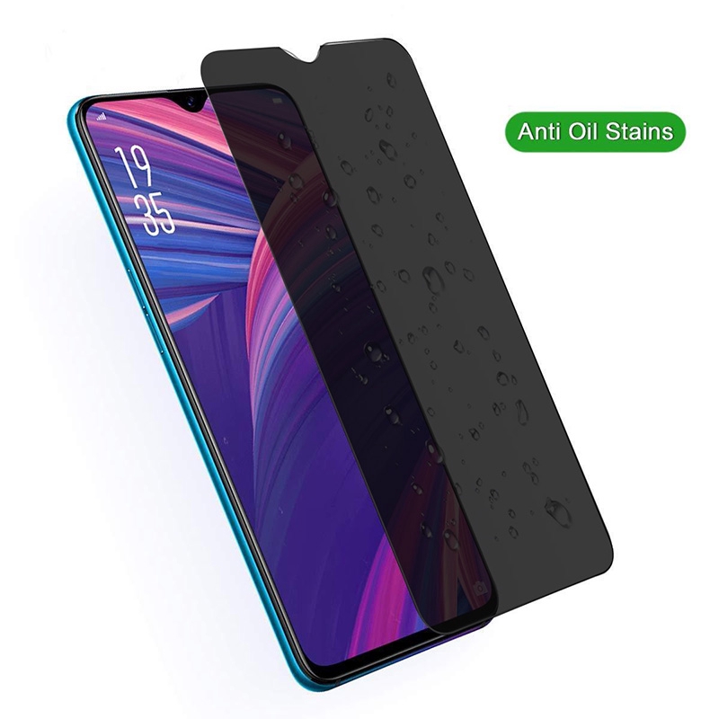 Kính cường lực 9H chống nhìn trộm cho Oppo Realme 6 5 3 2 Pro 5i 5S 6i C3 C2 Reno 2F 2Z 3 2 A5 A9 2020 A7 A5s A3s