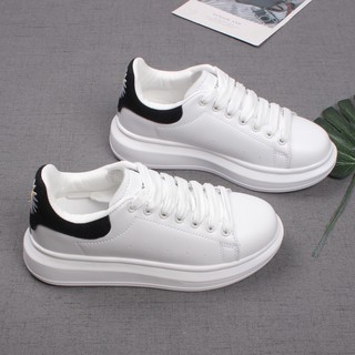 Giày Sneaker MCQ Hoa Cúc Dây Lụa Cao Cấp Full Box Full Bill