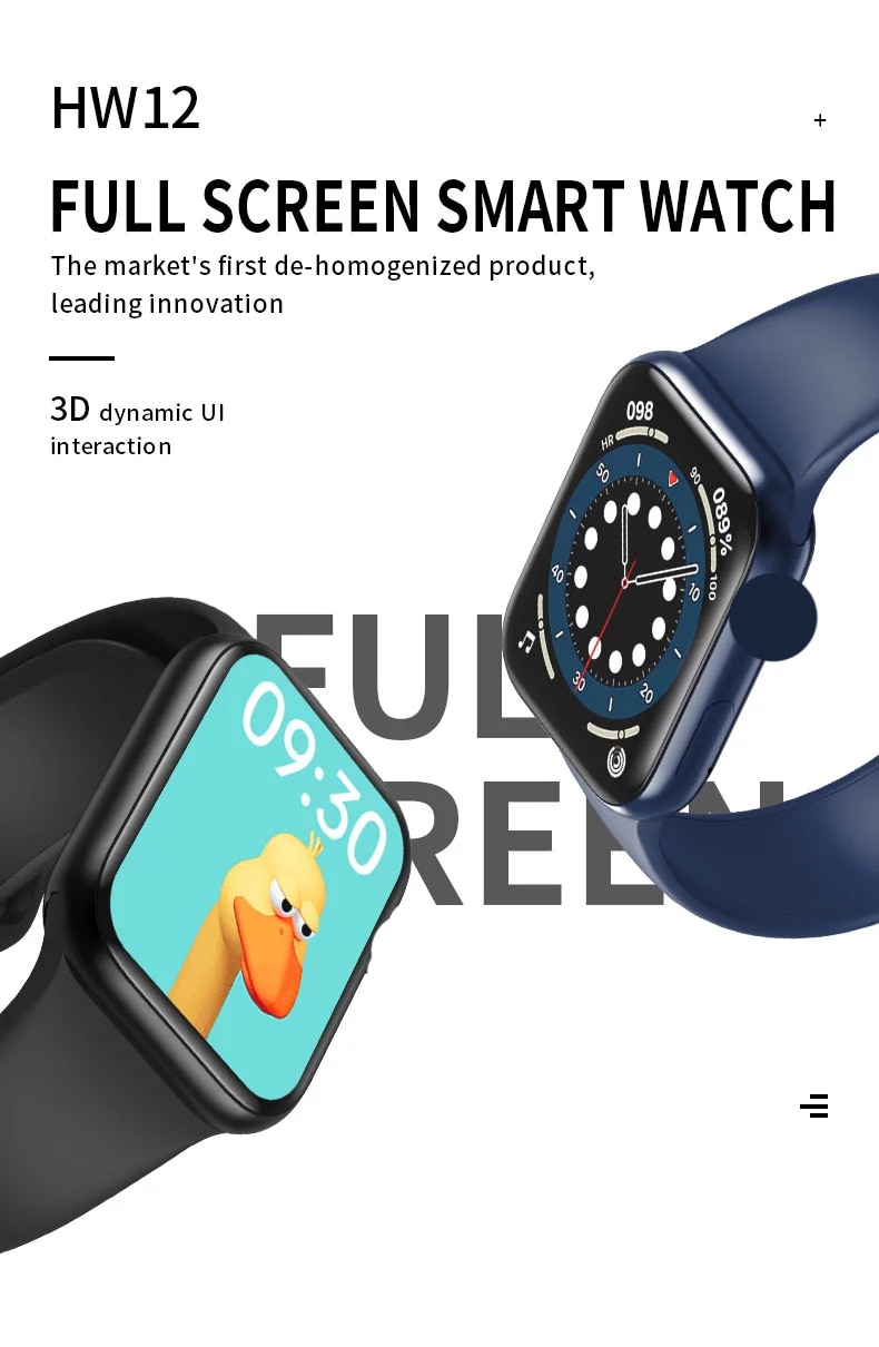 ANDROID XIAOMI Đồng Hồ Thông Minh Iwo Hw12 40mm Cho Apple Watch Series 6 Bluetooth 1.57inch