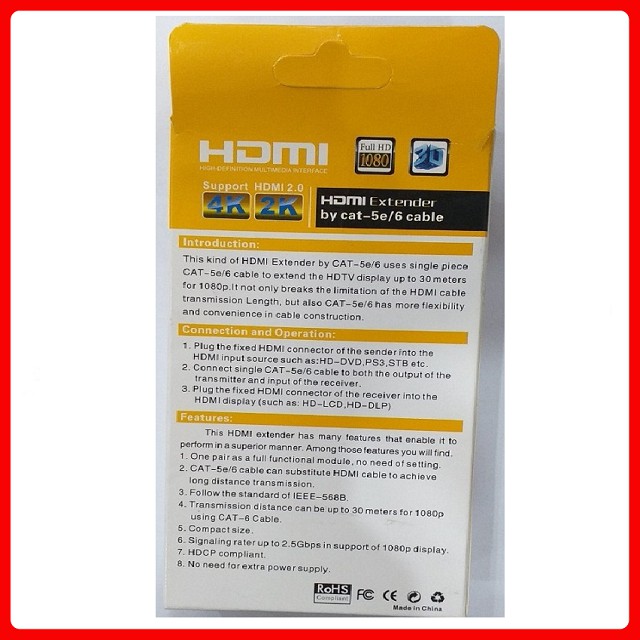 Đầu chuyển đổi cổng HDMI to LAN 30m