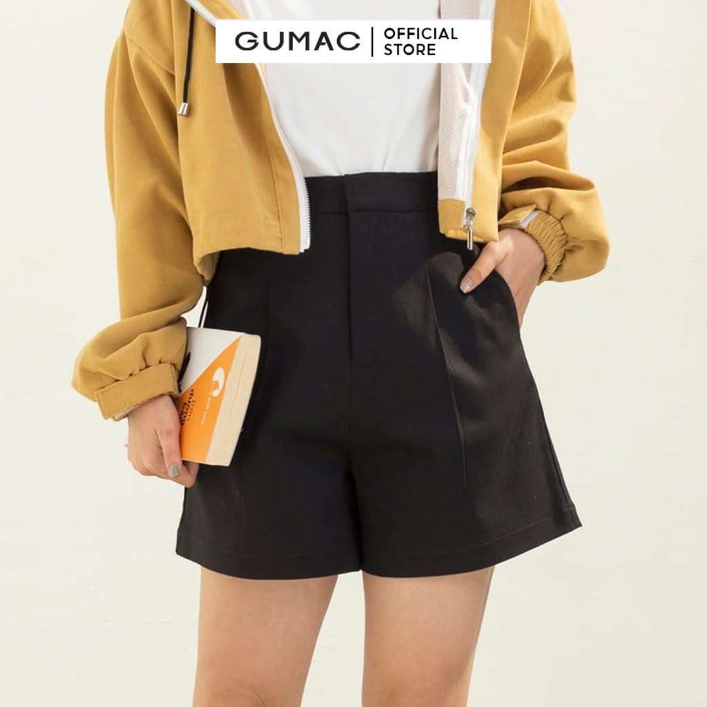 [Mã WABRGU99 giảm 12% đơn 99K] Quần short nữ xếp ly thời trang GUMAC QC03062