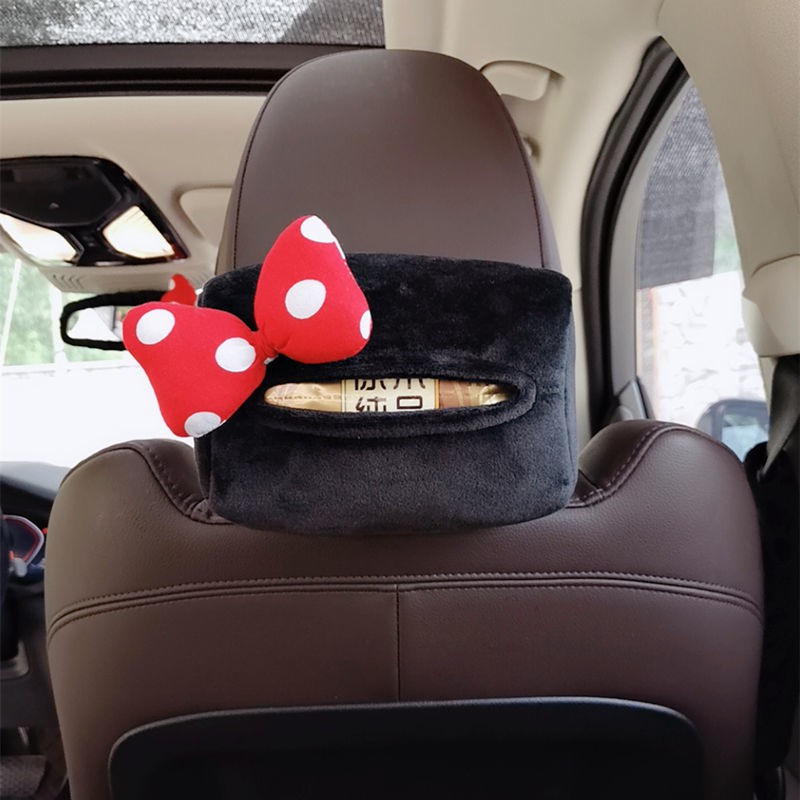 Ready Stock Bowknot Car Headrest Neck Pillow Cute Cartoon Car Pillow Pillow Creative Fashion Car Pillow Waist Pillow Female ZAnF