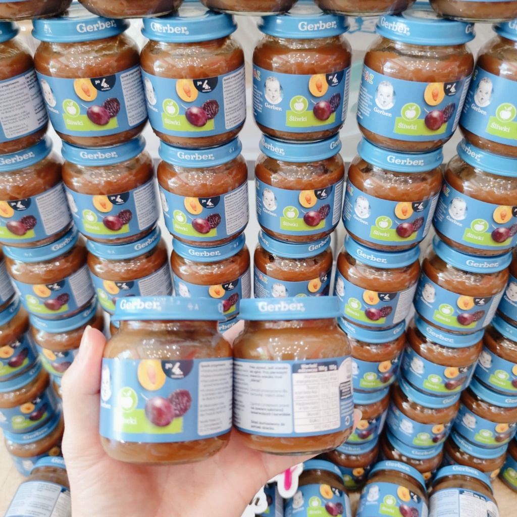 Mận đen nghiền Gerber cho bé từ 4 tháng