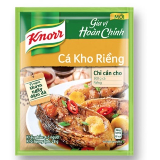 Gia Vị Hoàn Chỉnh Cá Kho Riềng Knorr Gói 28g