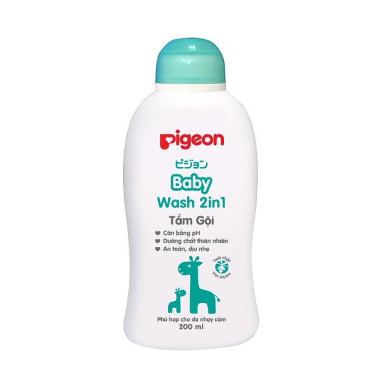 Sữa tắm gội Pigeon Baby Wash 2 in 1 - chai 200ml