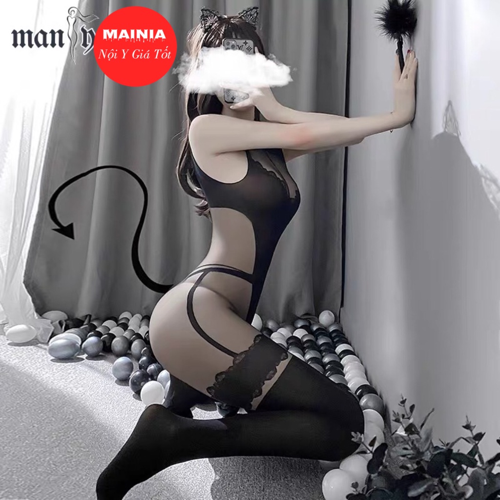 Bộ Đồ Ngủ Body Siêu Co Giãn Xuyên Thấu Sexy Gợi Cảm Mainia Shop