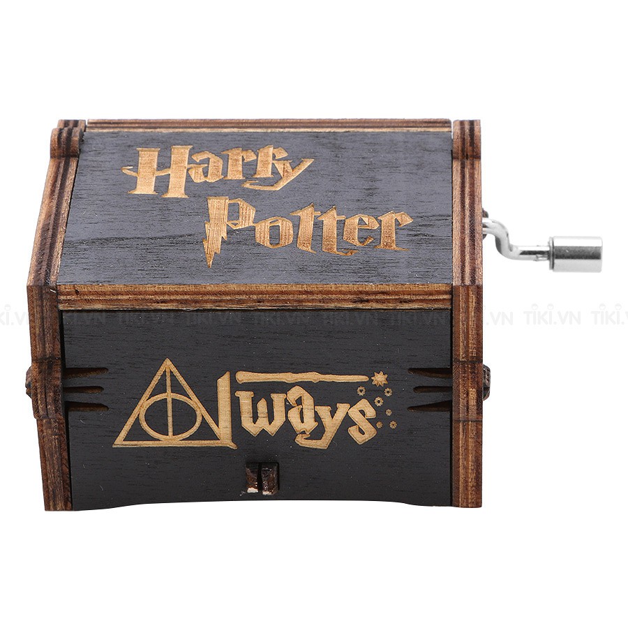 Hộp Nhạc Gỗ Harry Potter – Hedwig’s Theme – Đen