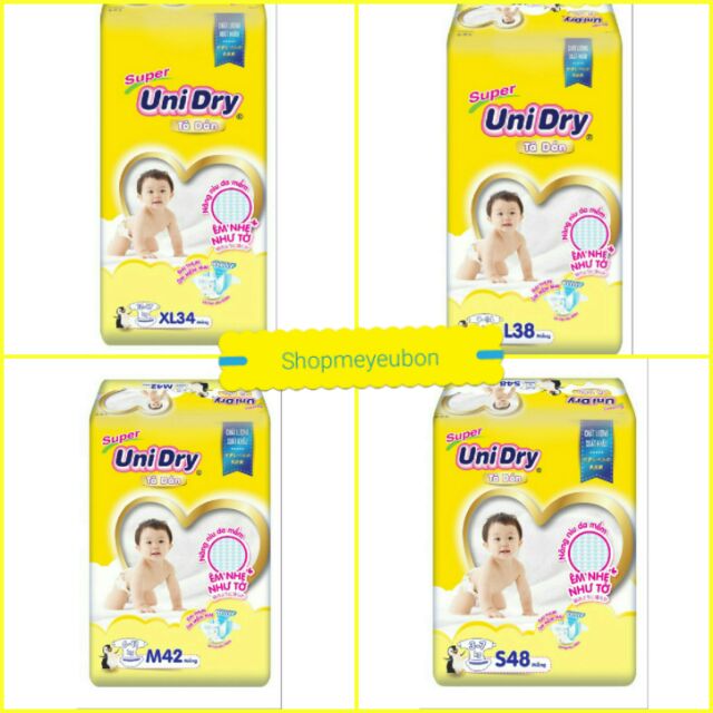 (Mẫu mới) Tả dán unidry S48/M42/L38/XL34