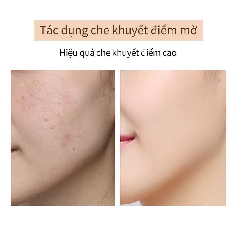 Kem nền che khuyết điểm Honey&amp;Beauty lâu trôi giúp dưỡng ẩm trọng lượng nhẹ 40ml