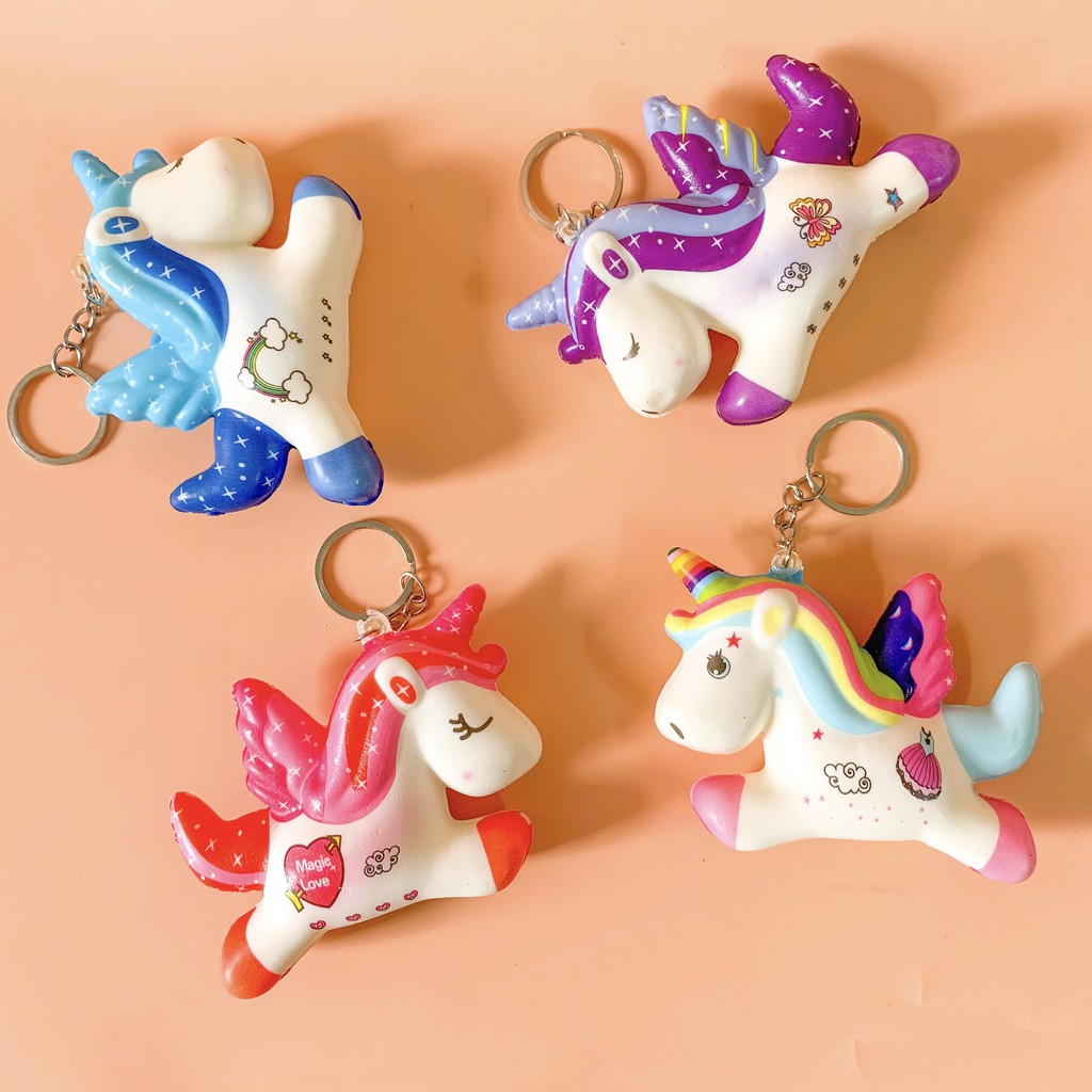 Squishy Kỳ Lân Mini - Móc Khóa Squishy Hình Kỳ Lân Dễ Thương