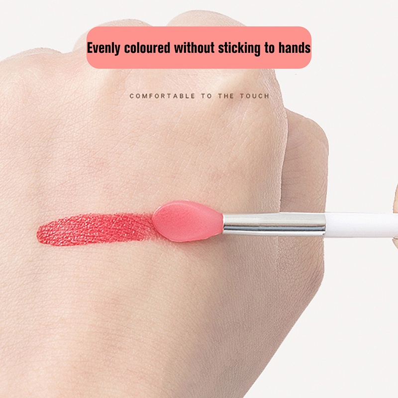 Bộ Cọ Tô Son Môi Mini Bằng Silicone Tiện Dụng