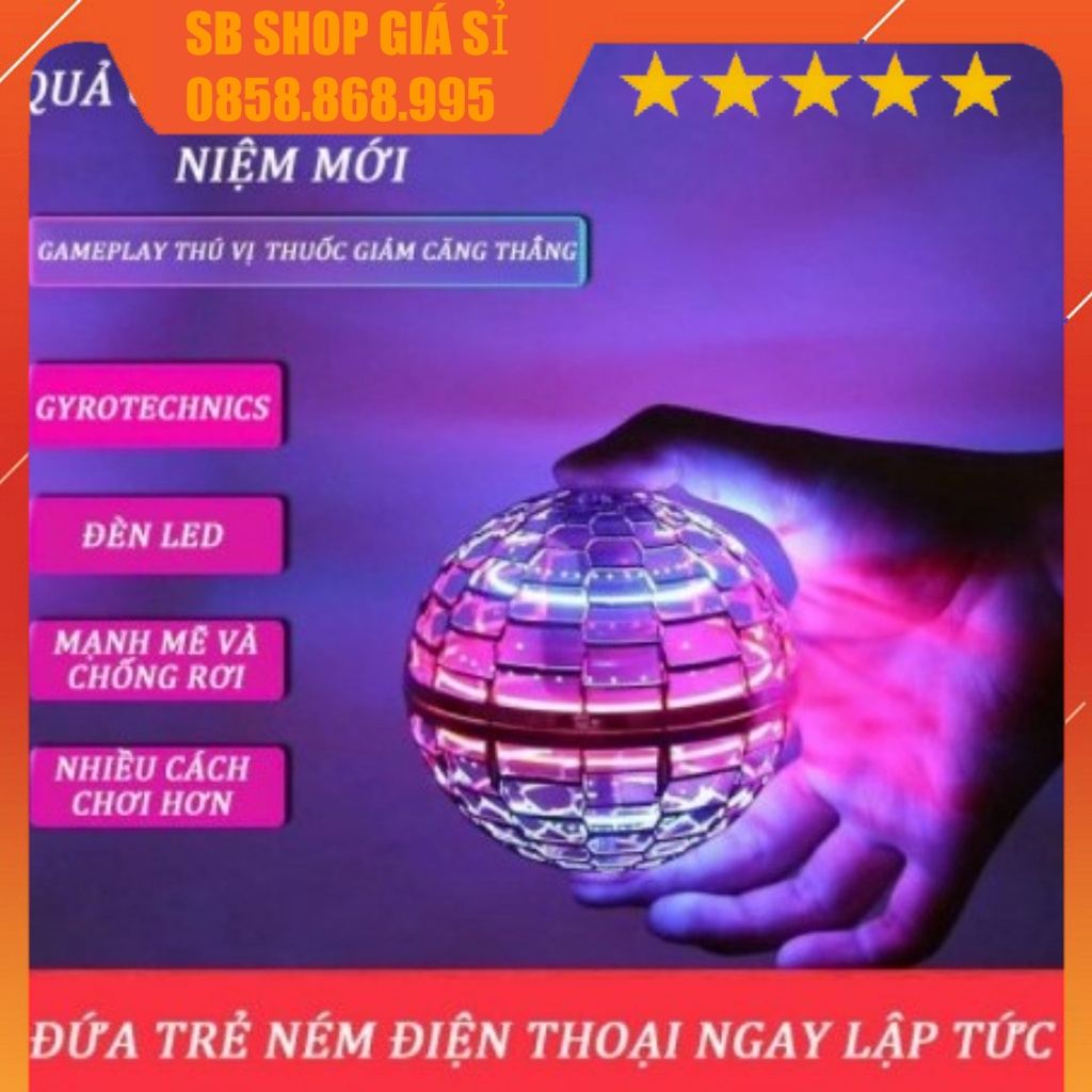 Quả cầu bay ma thuật cảm ứng máy con quay hồi chuyển ngón tay công nghệ UFO đồ chơi giải trí