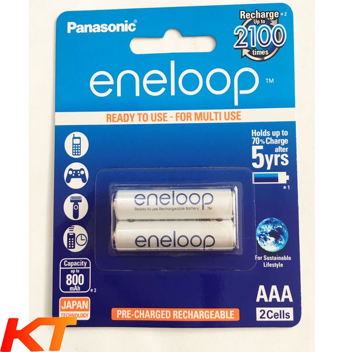 Pin sạc AAA Panasonic Eneloop 800mAh