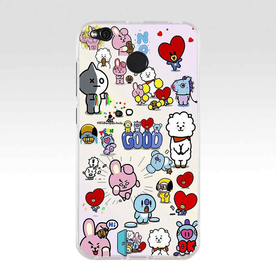 Soft Case Bahan Silikon Tpu Motif Bt21 Bts Untuk Xiaomi Redmi 3s 3 Pro 4 Pro 4a 4x 5