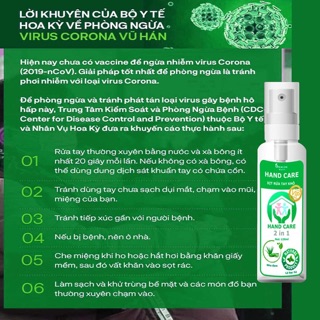 Xịt rửa tay khô Hand Care