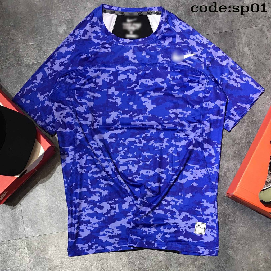 [followershop5k]Áo thun camo n!ke pro combat thể thao nam, Áo ngắn tay không cổ (Thun lạnh) form chuẩn size M-2XL sp01 | BigBuy360 - bigbuy360.vn