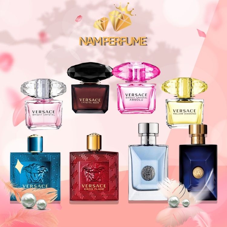 Nước Hoa Versace Bright Crystal EDT 90ml, Eros 100ml, Versace Noir Crystal EDP 90ML, Nước Hoa Nữ