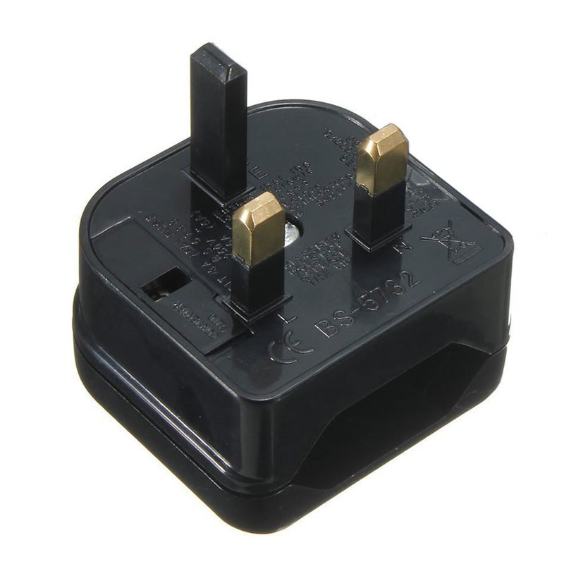 POWER Ổ Cắm Điện Chuyển Đổi Từ 2 Chấu Sang Uk 3pin Tiện Dụng