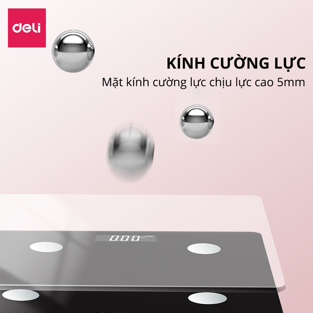 Cân điện tử sức khỏe kính cường lực Agnite E86120 - Cân 86120 thiết kế mới độc đáo, số đo chính xác, tải trọng 180kg