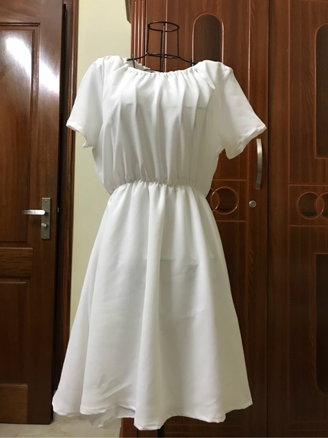 Váy maxi trắng 2 lớp | WebRaoVat - webraovat.net.vn
