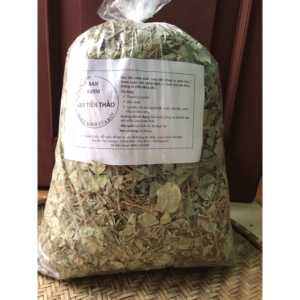 [MUA 1 TẶNG 1] 1kg Kim tiền thảo (mắt trâu) khô nhà trồng tự phơi loại I thơm ngon – Kim tiền thảo nấu nước uống mát