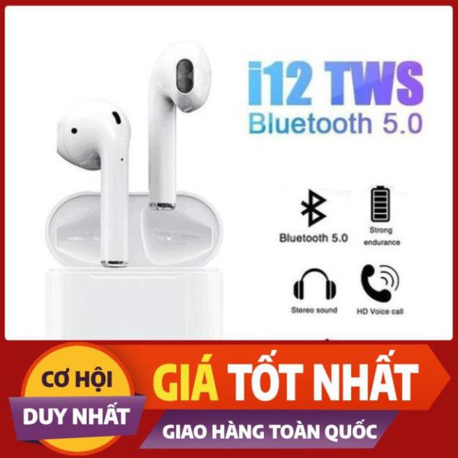HN1210  HN1210  shopcaugiay Tai Phone Không Dây I12 TWS - Giá Rẻ Bất Ngờ 5.0 HN1210
