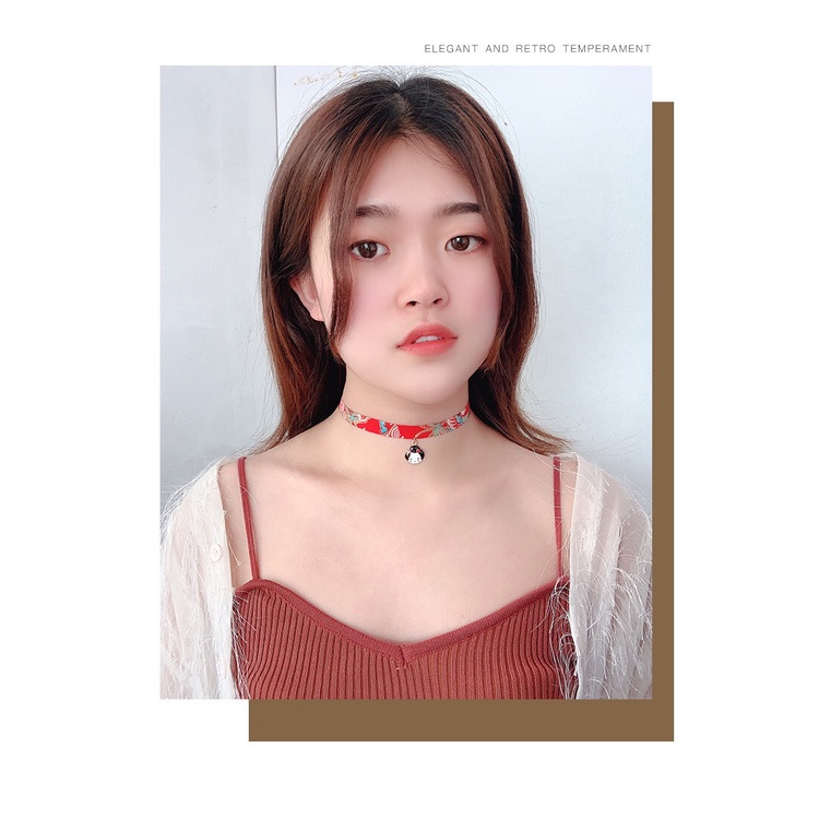 Vòng cổ choker kiểu Nhật hình cá koi xinh xắn - Mã AM04