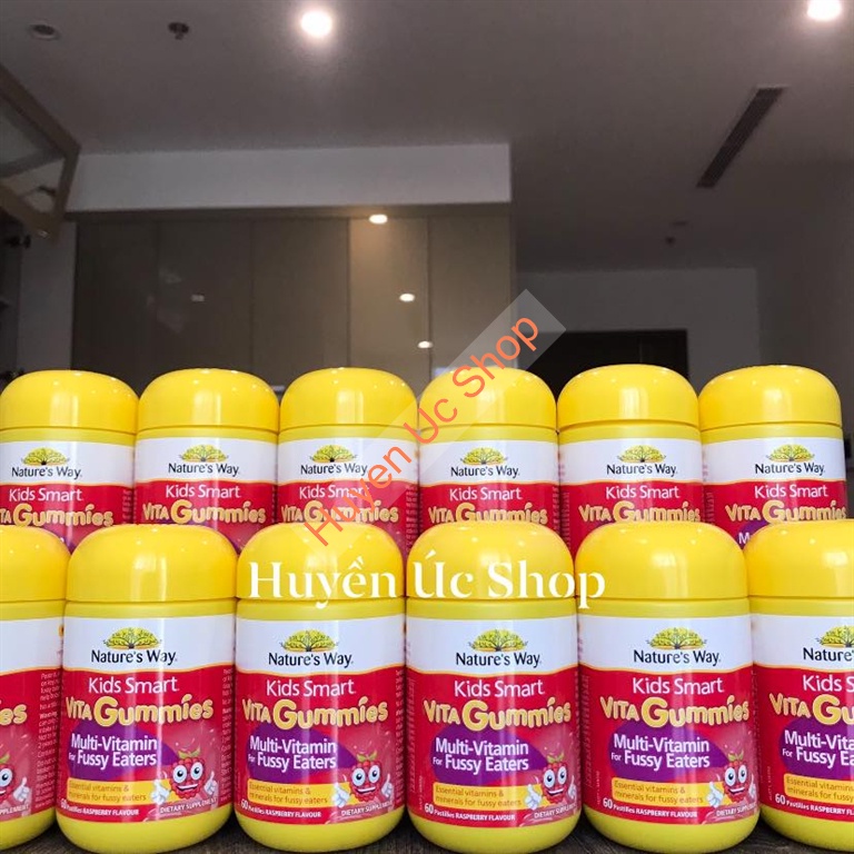 Kẹo dẻo Vita Gummies Nature's Way bổ sung vitamin, Calcium, Fussy Eaters, Eye Defence, Vitamin C + ZinC +D3