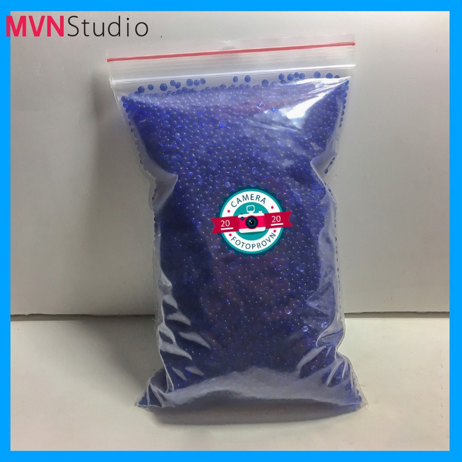 MVN Studio - Gói 500g hạt chống ẩm, hạt hút ẩm màu xanh cho máy ảnh tặng kèm 5 túi giấy vải đựng hạt