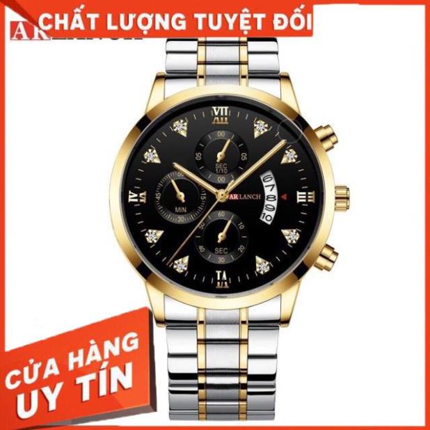 [HOT] Đồng Hồ Nam Cao Cấp ARLANCH Dây Thép Không Gỉ - Hiển Thị Lịch Ngày Tự Động .