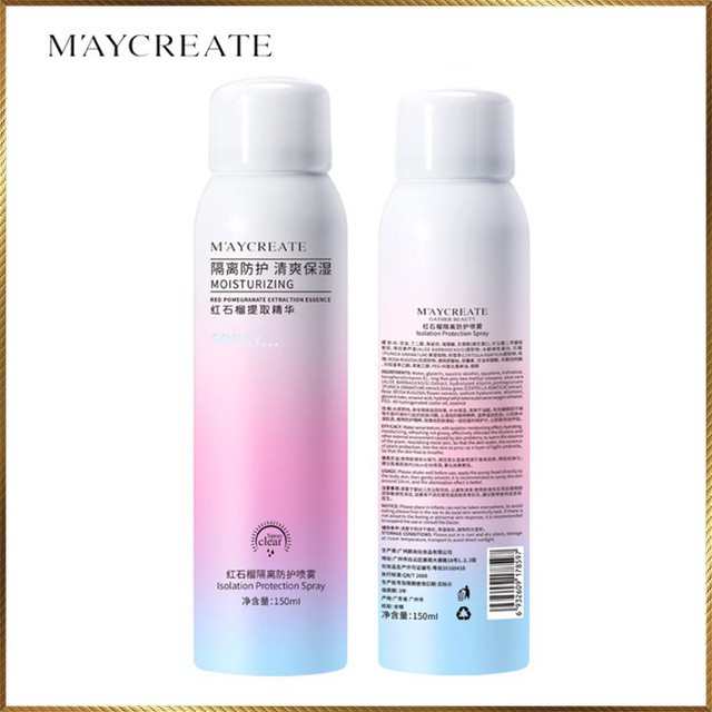 Xịt chống nắng Maycreate