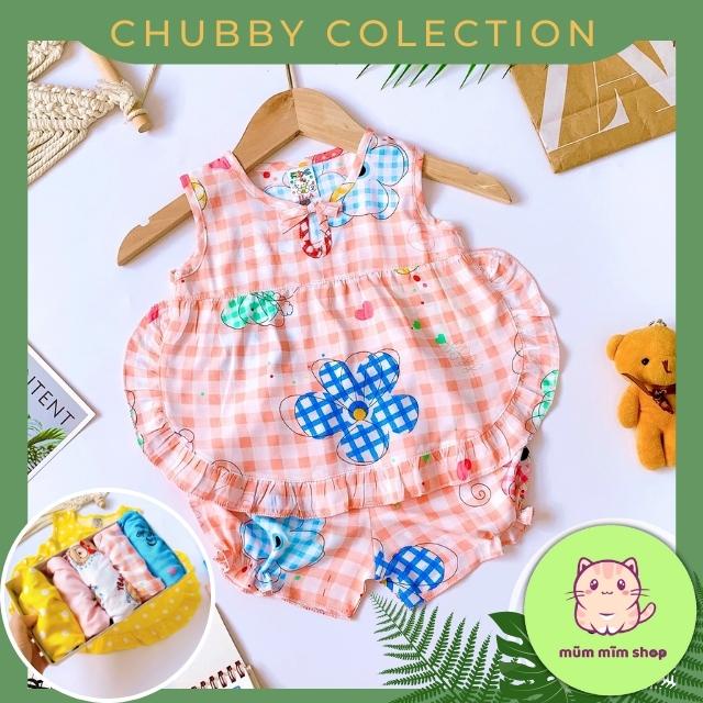 Bộ Tôn Lanh (Tole) Mặc Nhà Cho Bé Gái Siêu Xinh Hè Mát Từ 4-14kg DT033