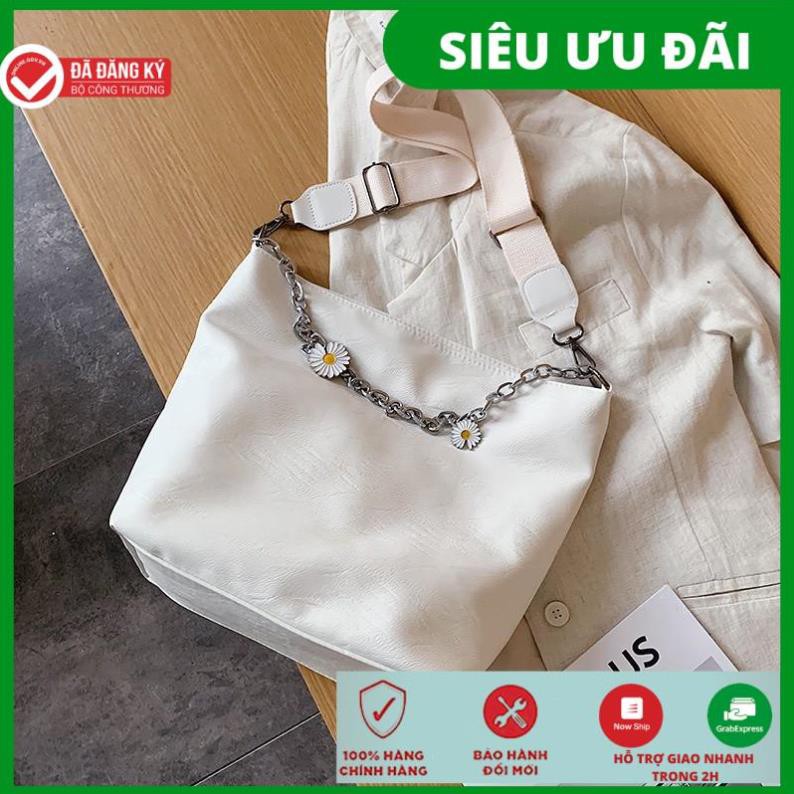 Túi xách nữ vừa sách vở túi tote da hoa cúc công sở vừa A4 đi hoc đi làm hàng đẹp TOTECUC01 +ảnh thật
