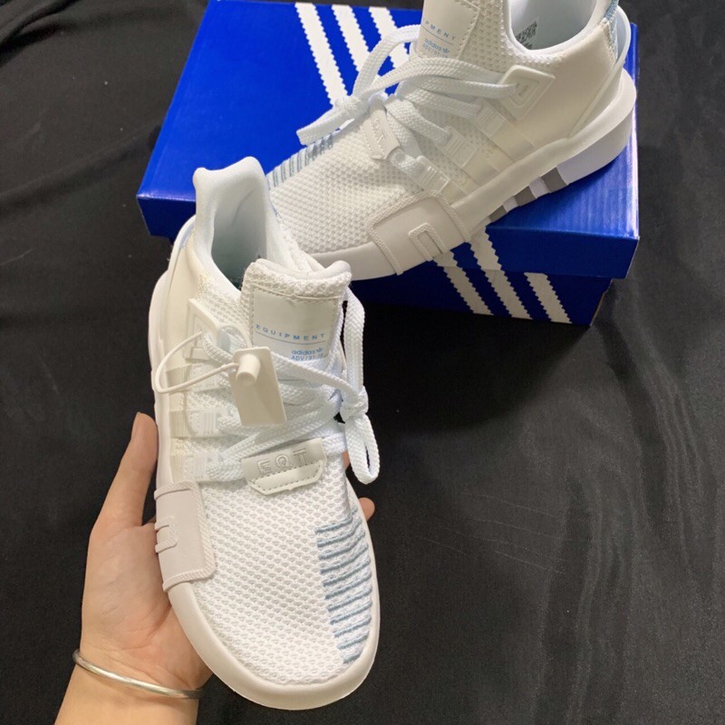 ⚡️𝐅𝐑𝐄𝐄 𝐒𝐇𝐈𝐏⚡️giày Eqt trắng xanh tặng kèm box và bill
