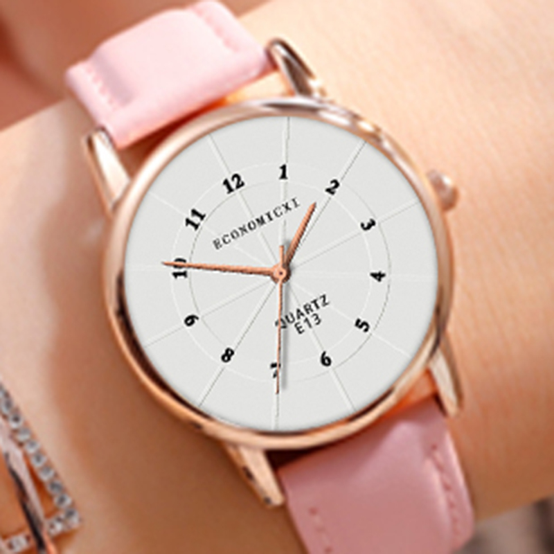 ZOLFA Luxury White Leather Ladies Watch Simple Casual Round Quartz Wristwatches Fashion Elegant Analog Dress Womens Watches Đồng hồ nữ