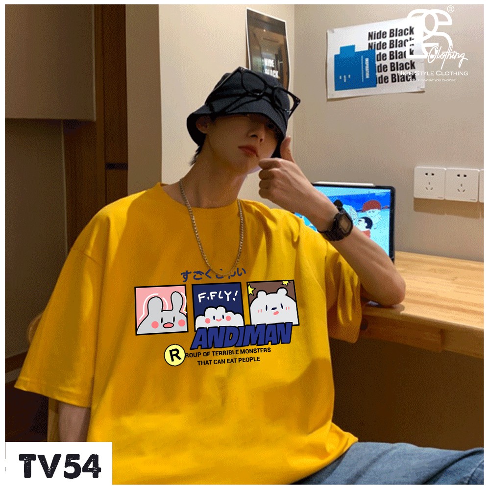 Áo Thun From Rộng Nữ Tay Lỡ 2s Clothing Áo Thun Nam Form Rộng Basic Streetwear Cotton Oversize Giá Rẻ In Hình Cute TV54 | BigBuy360 - bigbuy360.vn