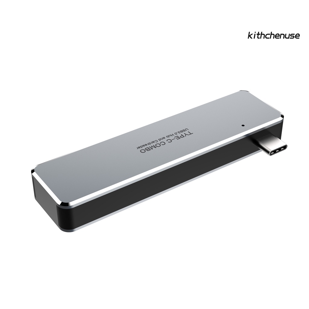 Bộ Hub Chia Cổng Type C Sang USB 3.0 5 Trong 1 Đa Năng Tiện Dụng Chất Lượng Cao