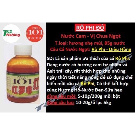 Rô Phi Đỏ 101-Đài Loan(Nước)