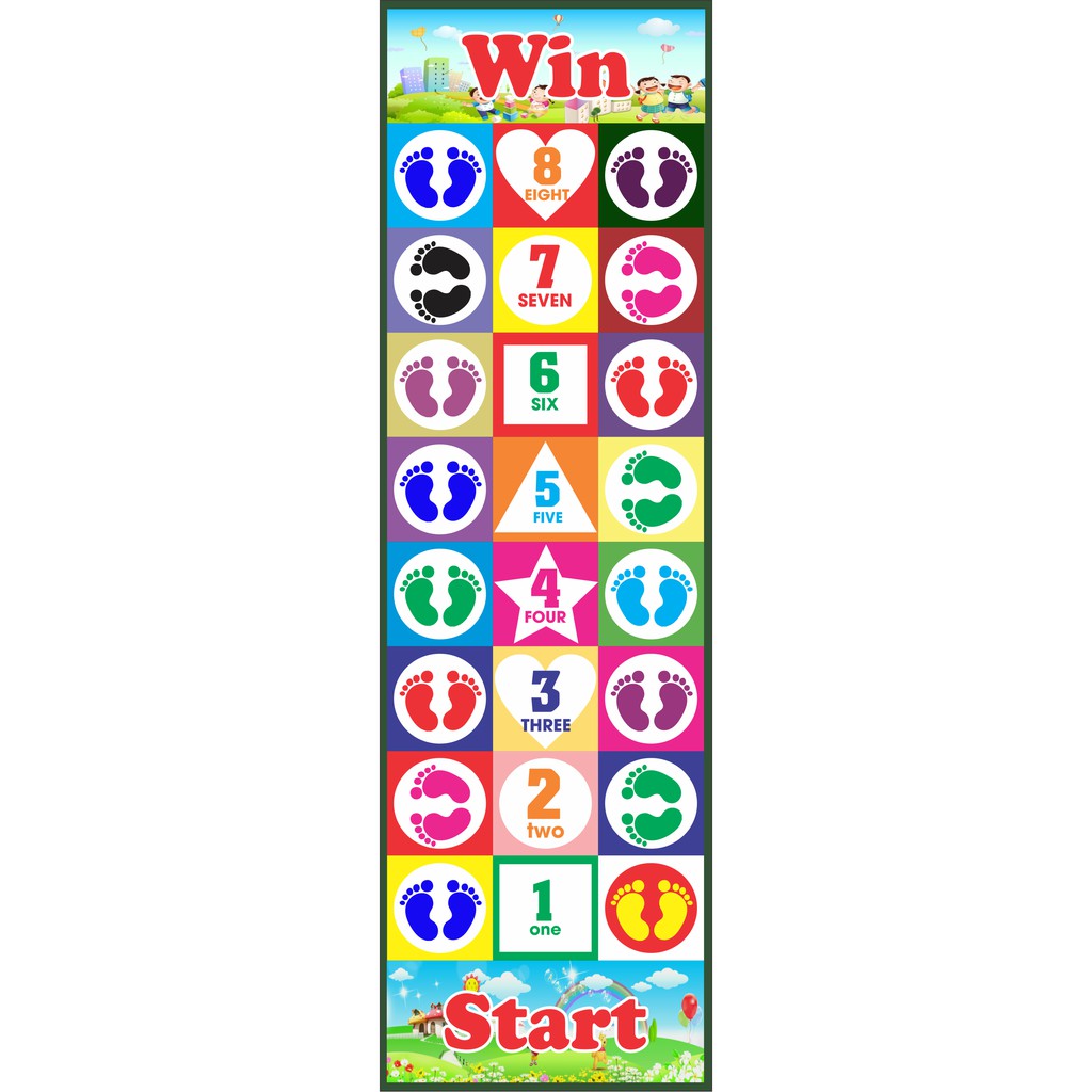 Thảm nhảy bước chân, số chơi vận động cho bé phát triển trí não