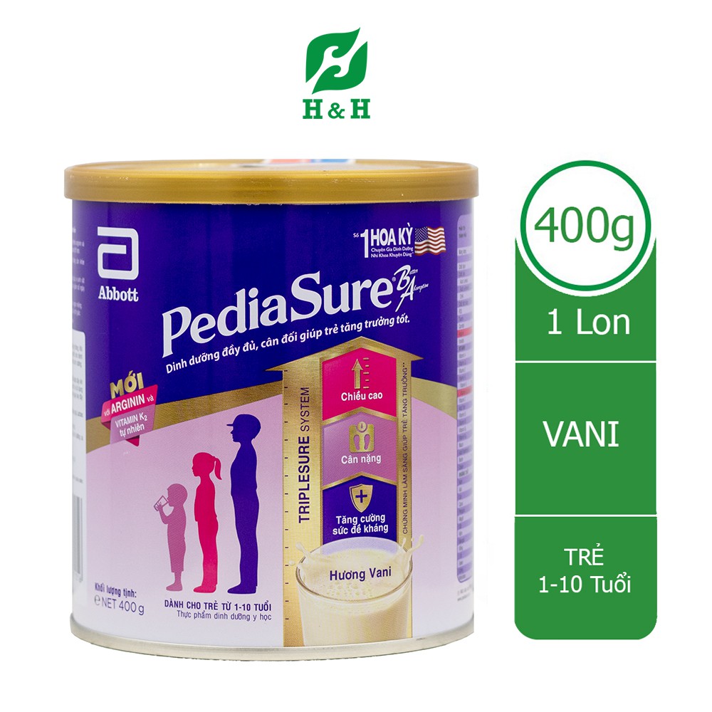 Sữa bột Pediasure Dinh dưỡng cho trẻ biếng ăn, chậm tăng cân - 400g