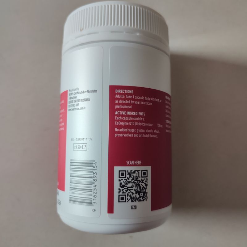 Viên uống bổ tim COENZYME Q10 150MG 100 viên