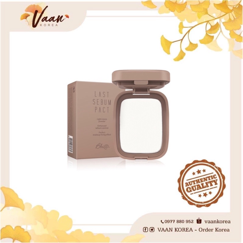 Phấn phủ 삐아 B B I A Last Sebum Pact 00 Super Clear | BigBuy360 - bigbuy360.vn