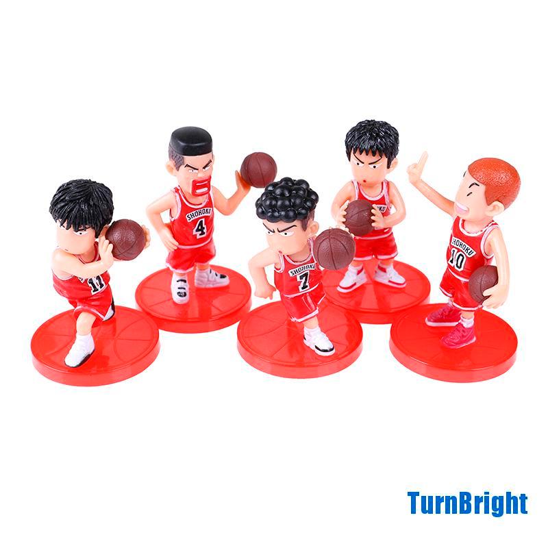 Set 5 Phụ Kiện Trang Trí Bánh Kem Hình Anime Slam Dunk Sakuragi Hanamichi