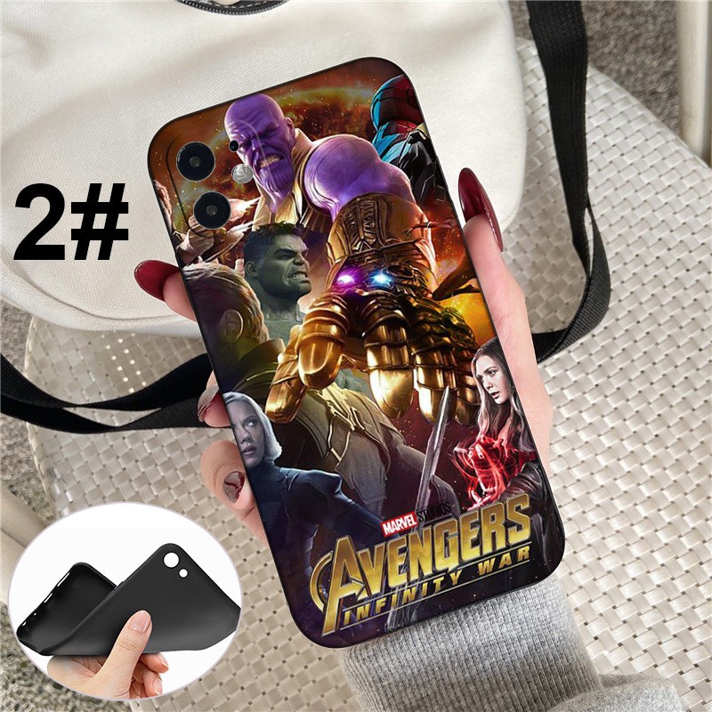 iPhone XR X Xs Max 7 8 6s 6 Plus 7+ 8+ 5 5s SE 2020 Soft Silicone Cover Phone Case Casing GR10 Avengers Infinity War