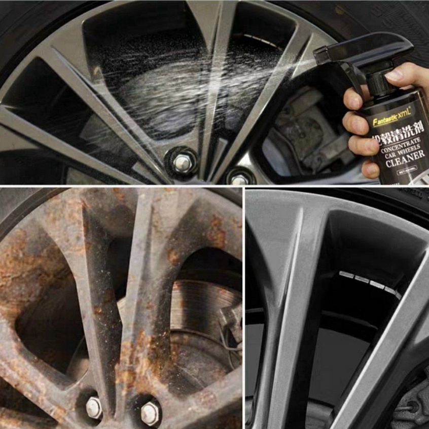 Chai Xịt Vệ Sinh Vết Ố Rỉ Sét Do Mạt Sắt Bụi Phanh Trên Thân Xe Ô Tô - Dung Tích 500ml