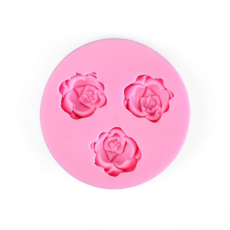 Khuôn Silicon Làm Bánh Hình Hoa Hồng 3D Trang Trí Bánh